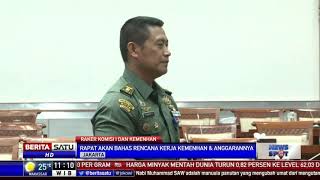 DPR Gelar Rapat Kerja Bersama Menhan Prabowo