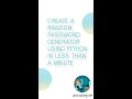 Password Generator in Python