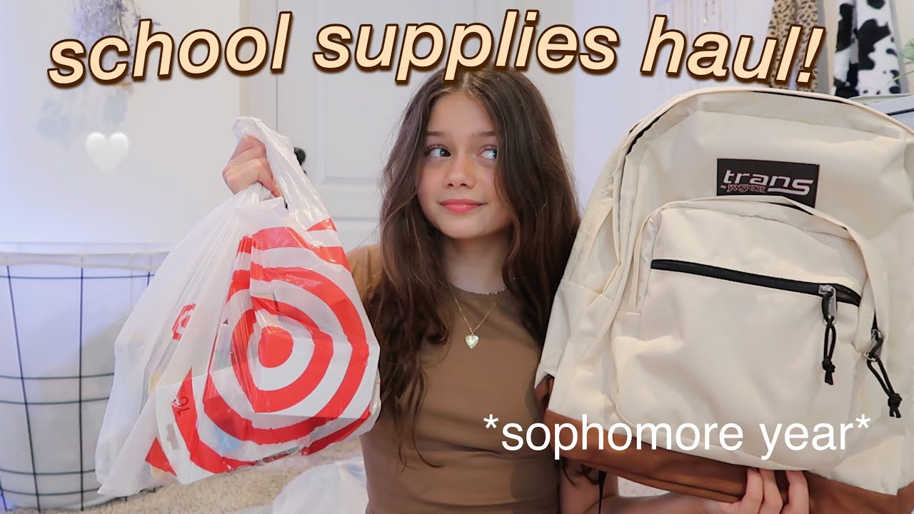 BACK TO SCHOOL SUPPLIES HAUL 2021 *sophomore year*