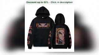 Hot Anime  Demon Slayer Hooded Rengoku Kyoujurou Eyes Graphic Print Autumn Winter Men Wome