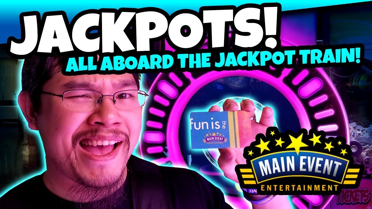 All Aboard The JACKPOT TRAIN! Winning Arcade Tickets At Main Event ...