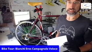 Bike Tour: 1990s Bianchi Eros Campagnolo Veloce steel bike