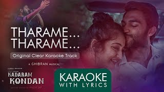 Tharame Tharame | Karaoke with Lyrics | Kadaram Kondan | Ghibran