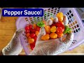 Home made pepper sauce with habaneros, ghost pepper, and more!