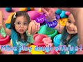 DIY Play-Doh Fun! Abby & Gabby Make Their Own Playdough from Scratch 🎨✨