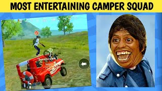 MOST ENTERTAINING PRO CAMPER SQUAD COMEDY|pubg lite video online gameplay MOMENTS BY CARTOON FREAK