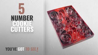 Best Number Cookie Cutters [2018]: FUBARBAR Letters Numeral Biscuit Snowman Pumpkin Moon Ghosts