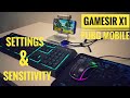 GAMESİR X1 - HASSASİYET AYARLARI - PUBG MOBILE SETTINGS & SENSITIVITY