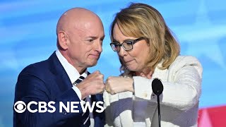 Former Rep. Gabby Giffords, joined by Sen. Mark Kelly, urges voters to support Kamala Harris