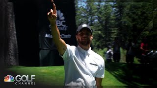 Steph Curry drains wild putt on No. 12 at American Century Championship | Golf Channel