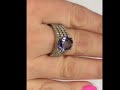 4.8ct tanzanite diamonds ring gia certified natural white 14k real genuine solid gold oval round cut