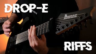 Drop E riffs with an Ibanez 7 string