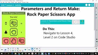 AP CSP U7 L4 Parameters and Return Make