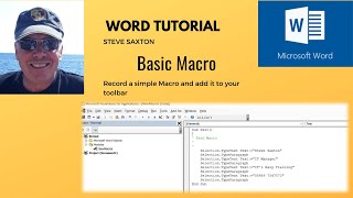 This video explains how to create a simple Macro in Microsoft Word