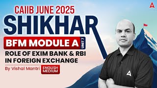 Shikhar CAIIB June 2025 | BFM Module-A | U-7 | Role in Foreign Trade - Role of | By Vishal Mantri 📊