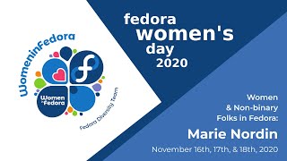 Women & Non-Binary Folks in Fedora: Marie Nordin