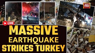 Turkey Earthquake LIVE| Earthquake of 7.9 in Magnitude Hits Turkey | Building Crash Debris on Street
