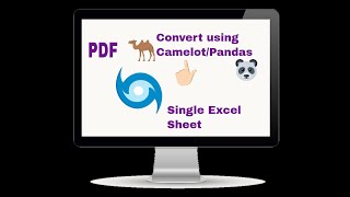 Convert PDF To Excel Using Camelot Pandas | Freelancer projects with python | Python coding