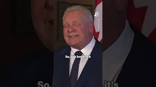 Premier of Ontario Doug Ford Claps Back at Donald Trump