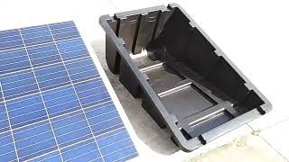 Solar ballasted roof mounting brackets