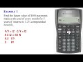 ba ii plus ordinary annuity calculations pv pmt fv