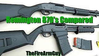 Remington 870 DM (Box Mag) vs 870 with Magazine Tube - TheFireArmGuy