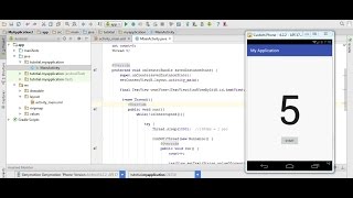 Android Tutorial: Update TextView Every Second. Timer