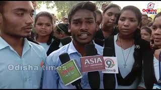 Road Blockage by the students of Jaipatna Khaliabhata  High school