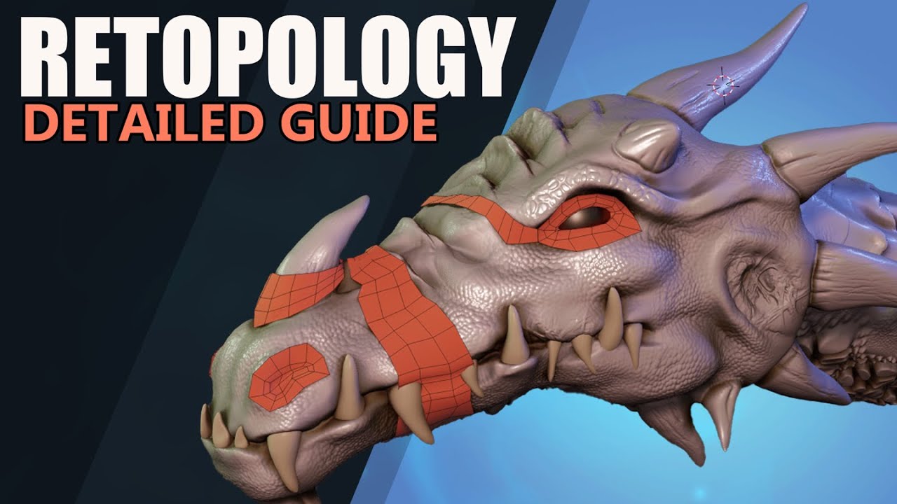 Голова дракона Blender скульптинг. Detailed guide