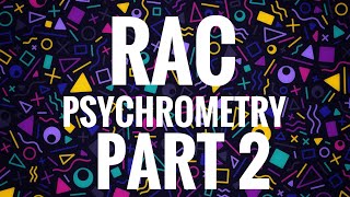 KTU-RAC-MODULE 5-PSYCHROMETRY -PART 2- IMP PSYCHOMETRIC RELATIONS