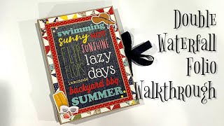 Summer Farmhouse Double Waterfall Folio Walk-through - Country Craft Creations Design Team