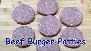 Homemade Beef Burger Patties Recipe | Super Tasty and Easy | 自制漢堡牛肉餅，非常容易，非常好吃，不用再買了