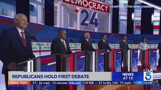 GOP debate: Republican presidential candidates face off on issues, trade insults
