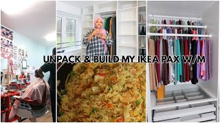 VLOG | ORGANISE MY CLOSET ROOM + LAST SCHOOL RUN OF THE YEAR + COOK FRIED RICE W/M \u0026 KIDS HAIR CUT