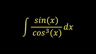Integral of sin(x)/cos^3(x) - Integral example