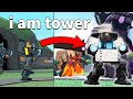 i pretended to be a TOWER in TDS | ROBLOX