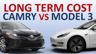 Tesla Model 3 Vs Toyota Camry: Long Term Cost Comparison. Which is LESS EXPENSIVE in 5 \u0026 10 Years?