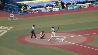 1回表　習志野高校　４番佐藤君　タイムリーツーベース　C0005