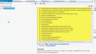 ASP.NET 4.5 Expert Skills Lesson 5-9: Use the Object Browser window