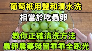 The Ultimate Grape Washing Guide! Remove Pesticides and Eggs Effectively