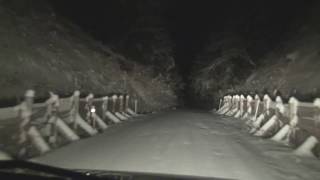 パウダー舗装路②　パジェロミニ雪道ドライブ