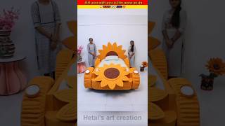 दीदी बनाइ car वाला बेड 😱🥵~mini wood toy/woodworking art'skill #shorts #art #homedecor