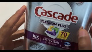 Cascade Platinum Plus Dishwasher Pods REVIEW
