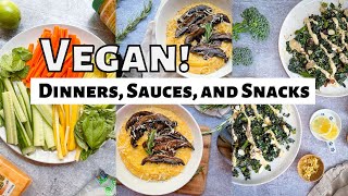 Plant Based Vegan Dinner Recipes, Sauces, Snacks, and Wines