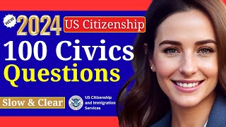 NEW! 100 Civics Questions and Answers (One & Easy Answers) for US Citizenship Interview 2024