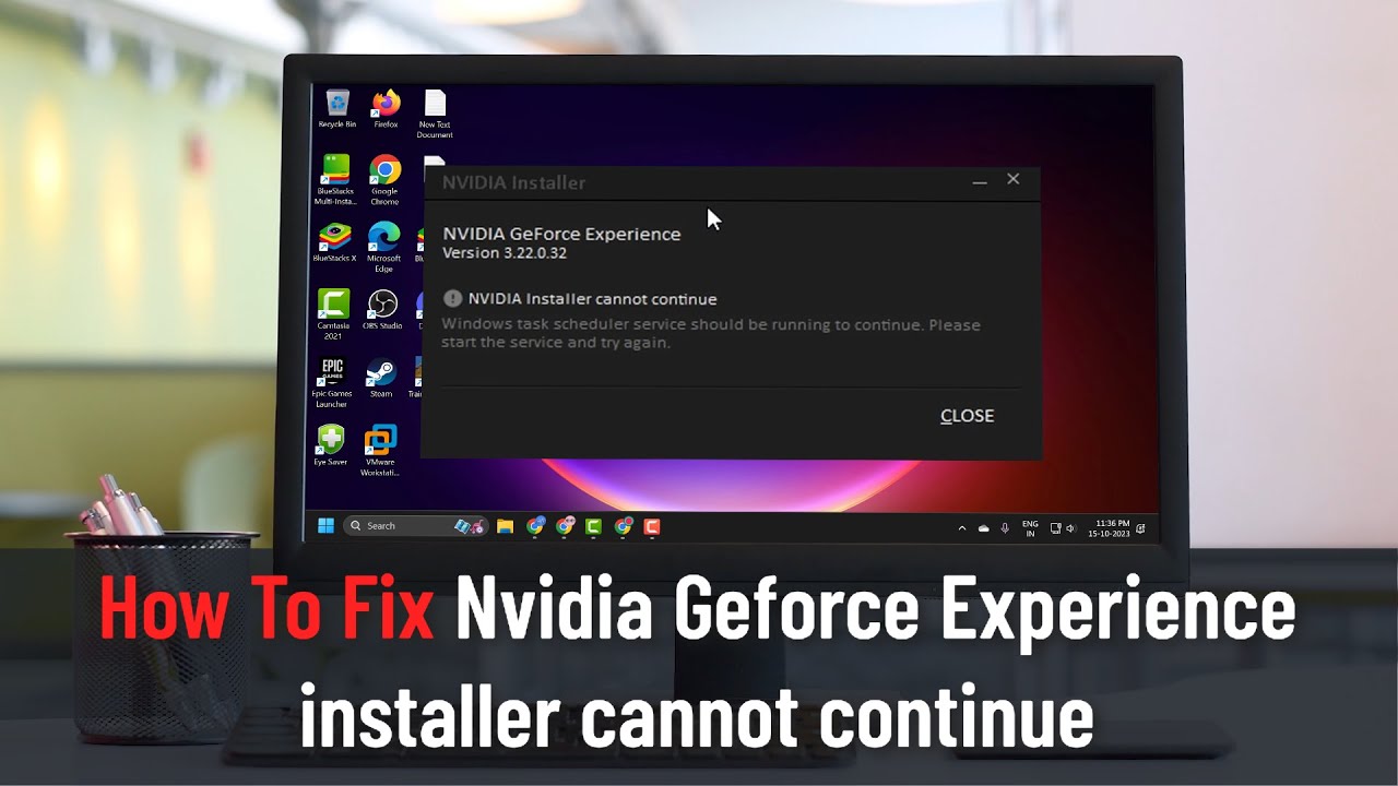 How To Fix Nvidia GeForce Experience Installer Cannot Continue - YouTube