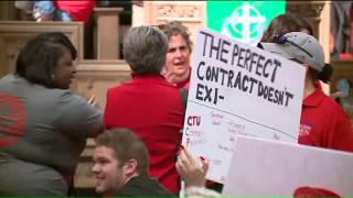 Another day closer to teachers strike, CTU marches in downtown