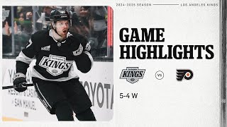 COMEBACK KINGS WIN 5-4 VS FLYERS! | 12.29 Highlights vs PHI