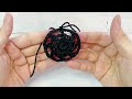 【ハロウィン】蜘蛛の巣の編み方＊コースターや敷物に★≪かぎ針編み≫how to crochet a spider web