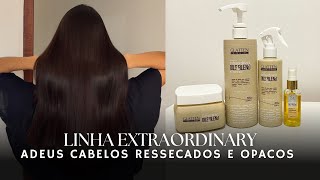 TESTANDO A LINHA Extraordinary Oils \u0026 Blend DA GLATTEN - Adeus Cabelos Ressecados, Opacos e Porosos